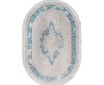 Cumpăra Covor Aysil 160 x 230 1716A_A1332 Blue Oval la Rafi Decor