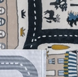 Купить Ковёр Hello Kids 80 x 150 KD11A Blue-White в Rafi Decor