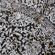 Купить Ковёр Zynet 160 x 230 2458B_A4584 Yellow/Black Oval в Rafi Decor