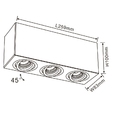 Купить Спот Downlight Cuadro FL804-3C в Rafi Decor