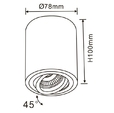 Cumpăra Spot  Downlight Rondo FL802-1C la Rafi Decor