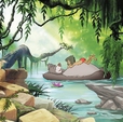 Купить Фотообои 8-4106 Jungle Book Swimming with Baloo в Rafi Decor