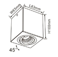 Купить Спот Downlight Cuadro FL803-1C в Rafi Decor