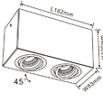 Купить Спот Downlight Cuadro FL803-2C в Rafi Decor