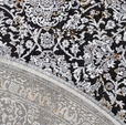 Купить Ковёр Zynet 160 x 230 2458B_A4584 Yellow/Black Oval в Rafi Decor